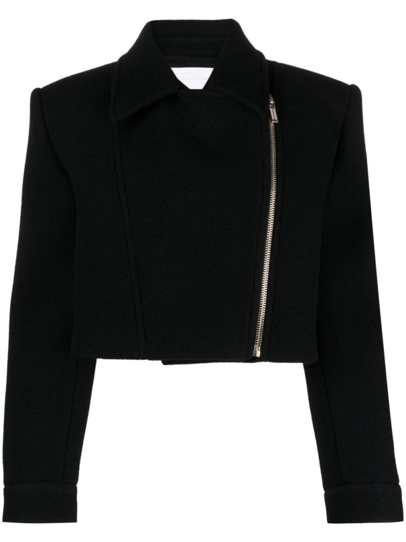 Genny cropped zipped jacket - Black von Genny