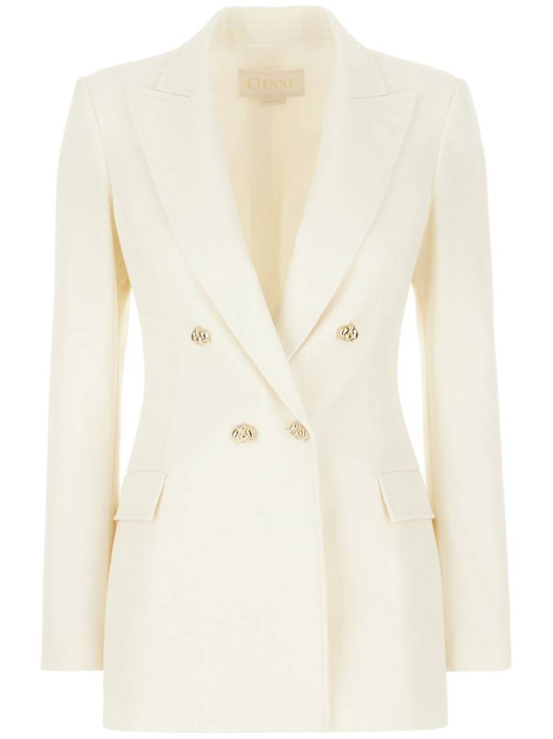 Genny double-breasted blazer - Neutrals von Genny