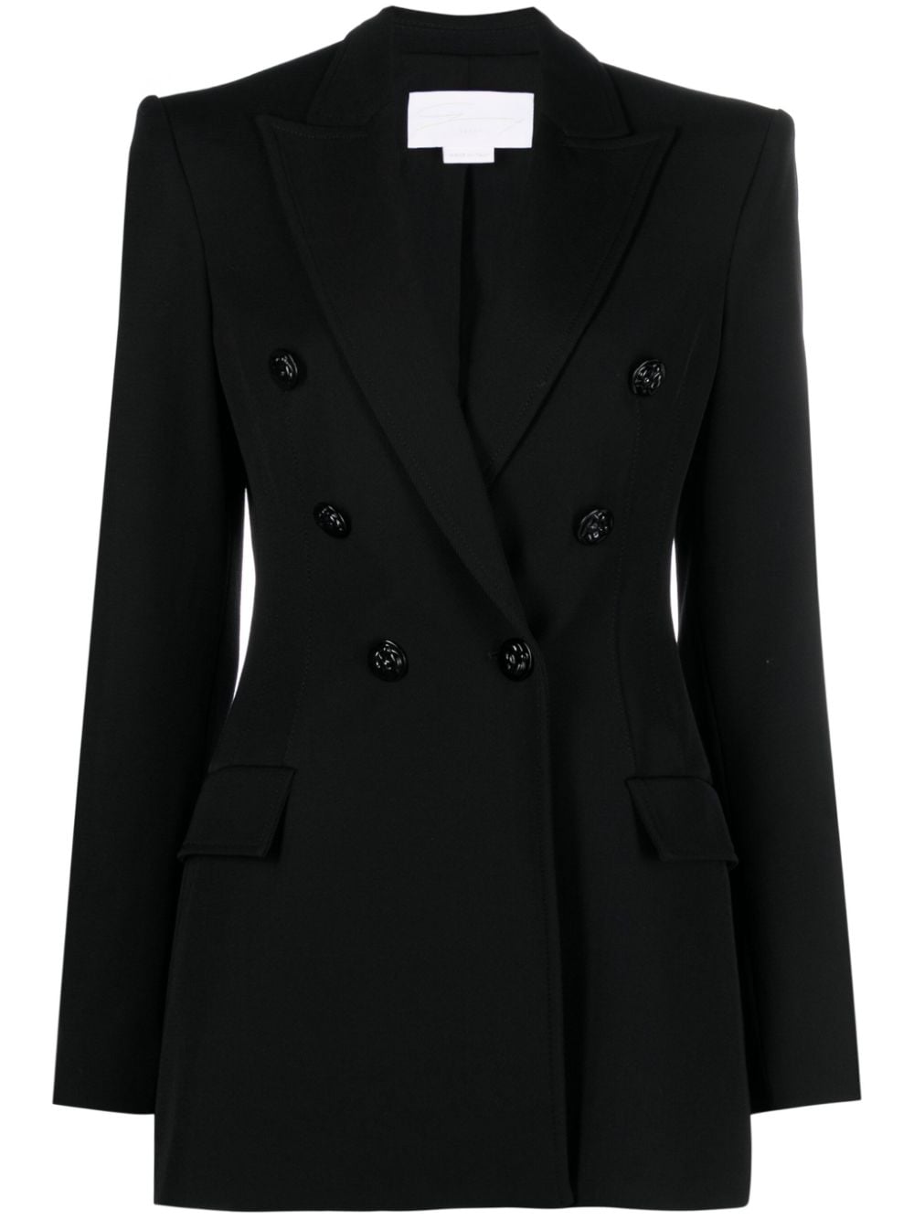 Genny double-breasted tailored blazer - Black von Genny