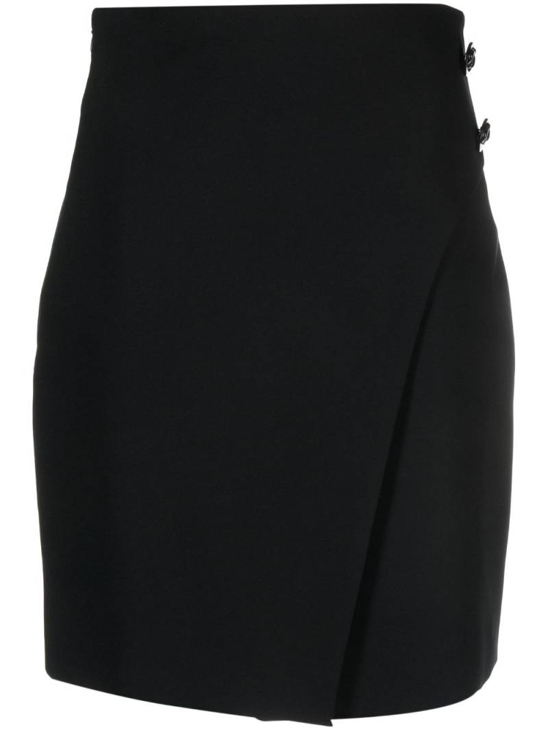 Genny high-waisted A-line skirt - Black von Genny