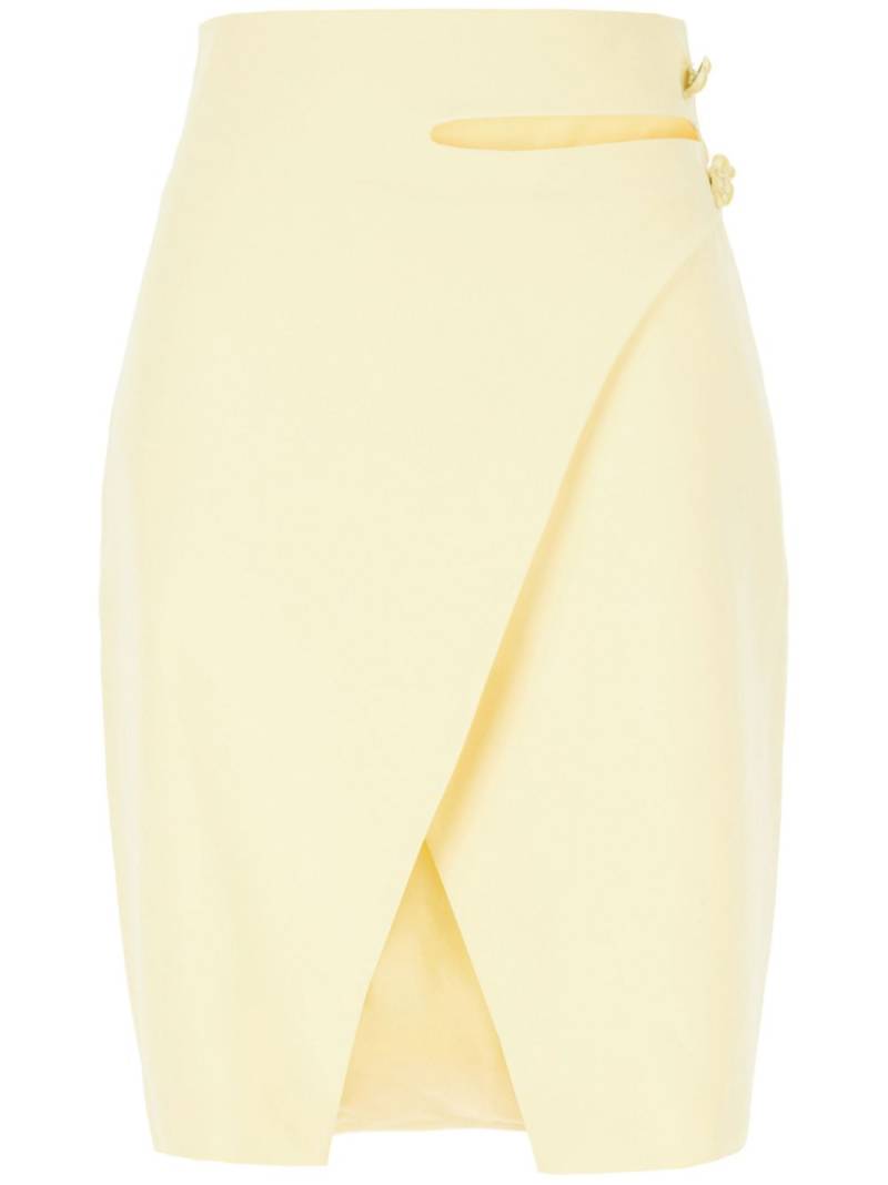 Genny high-waisted wrap skirt - Yellow von Genny