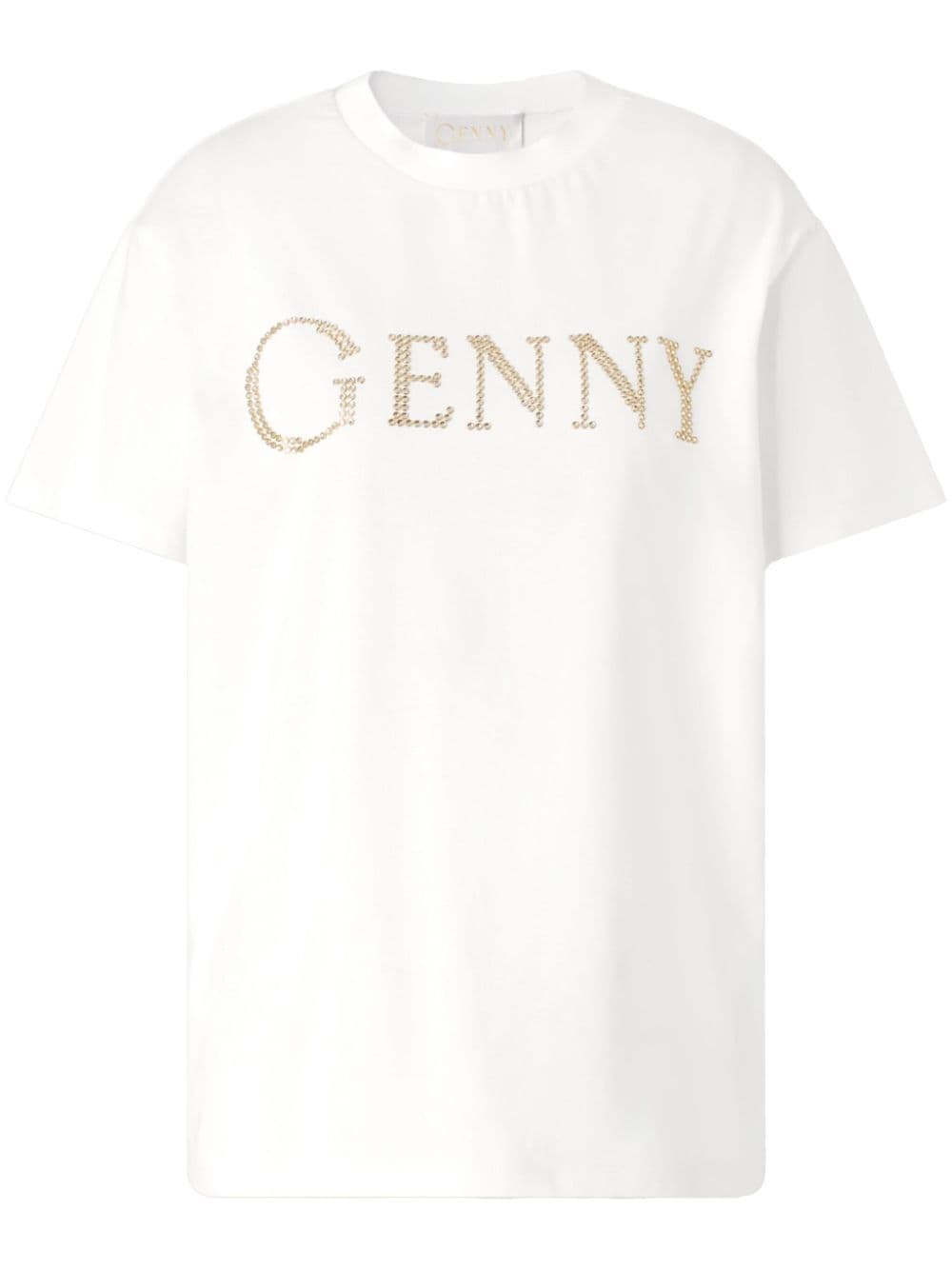 Genny logo-embellished T-shirt - White von Genny