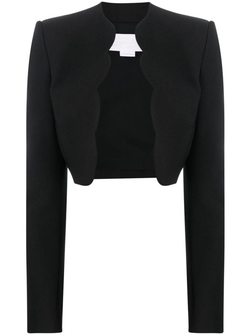 Genny long-sleeve cropped blazer - Black von Genny