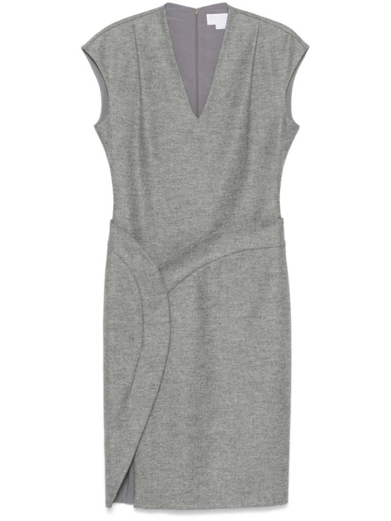 Genny mélange-effect midi dress - Grey von Genny