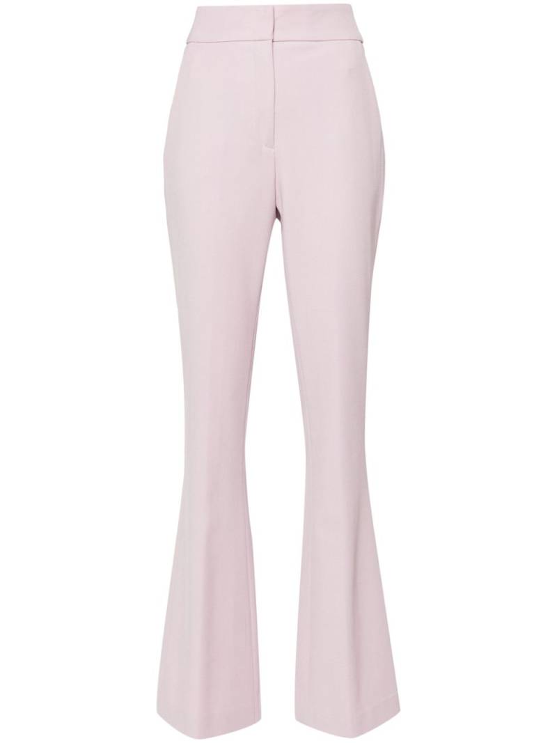 Genny mid-rise flared trousers - Pink von Genny