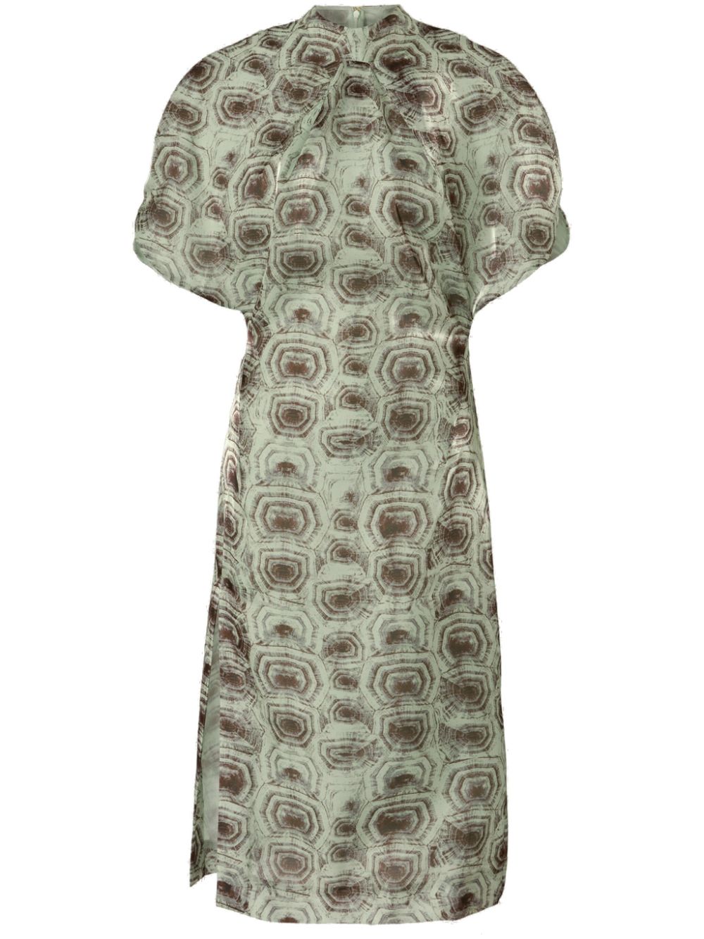 Genny printed midi dress - Green von Genny