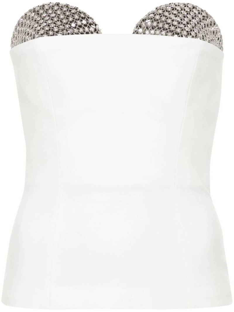 Genny rhinestone-embellished top - White von Genny