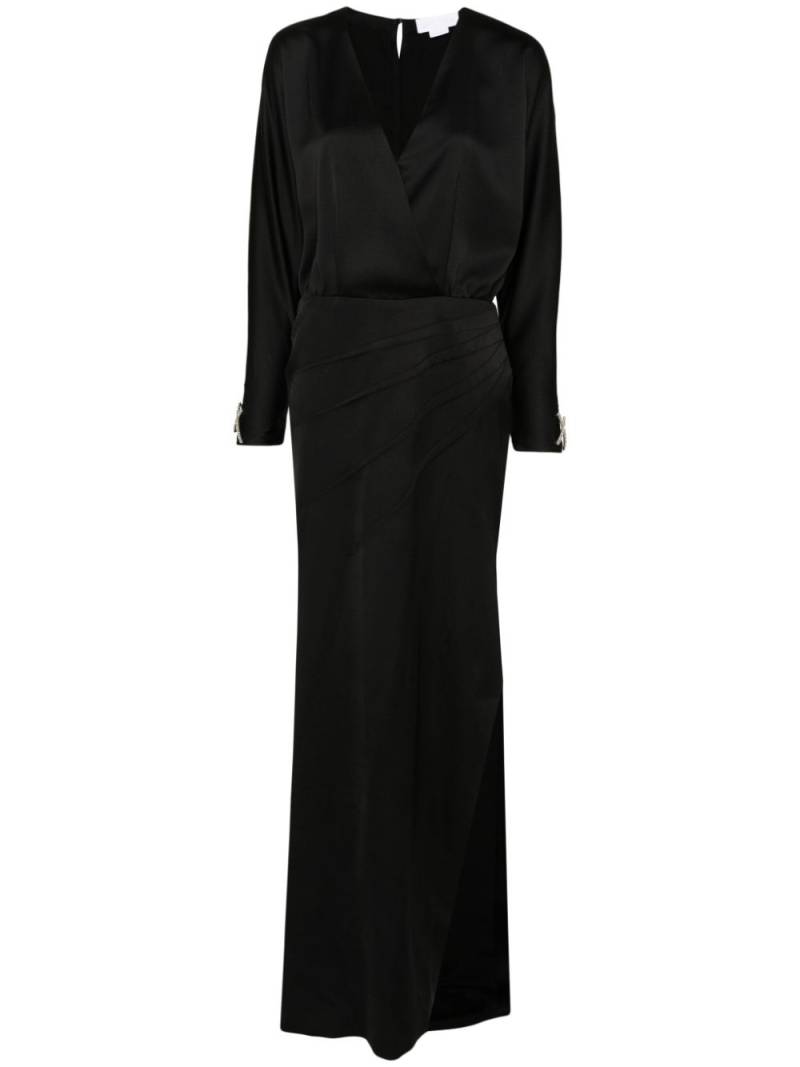 Genny satin maxi dress - Black von Genny