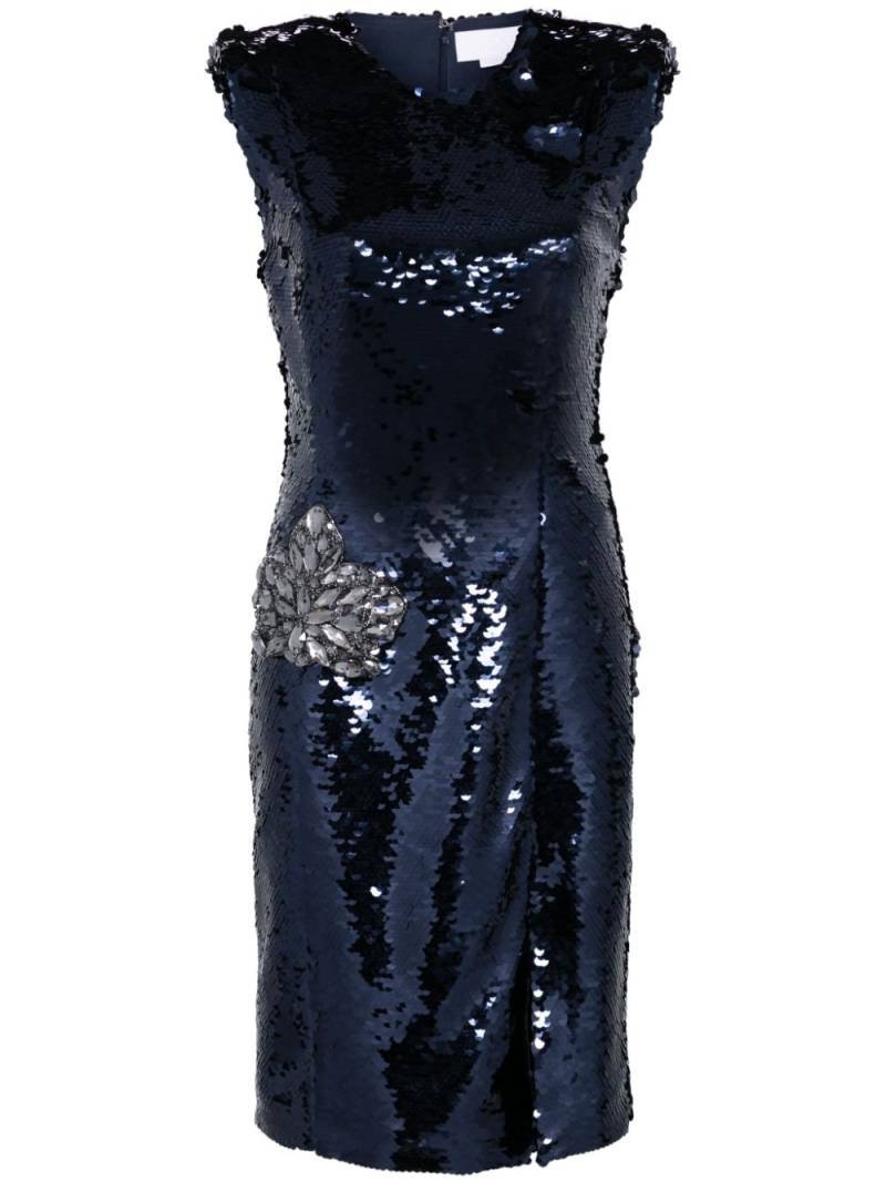 Genny sequin-embellished dress - Blue von Genny