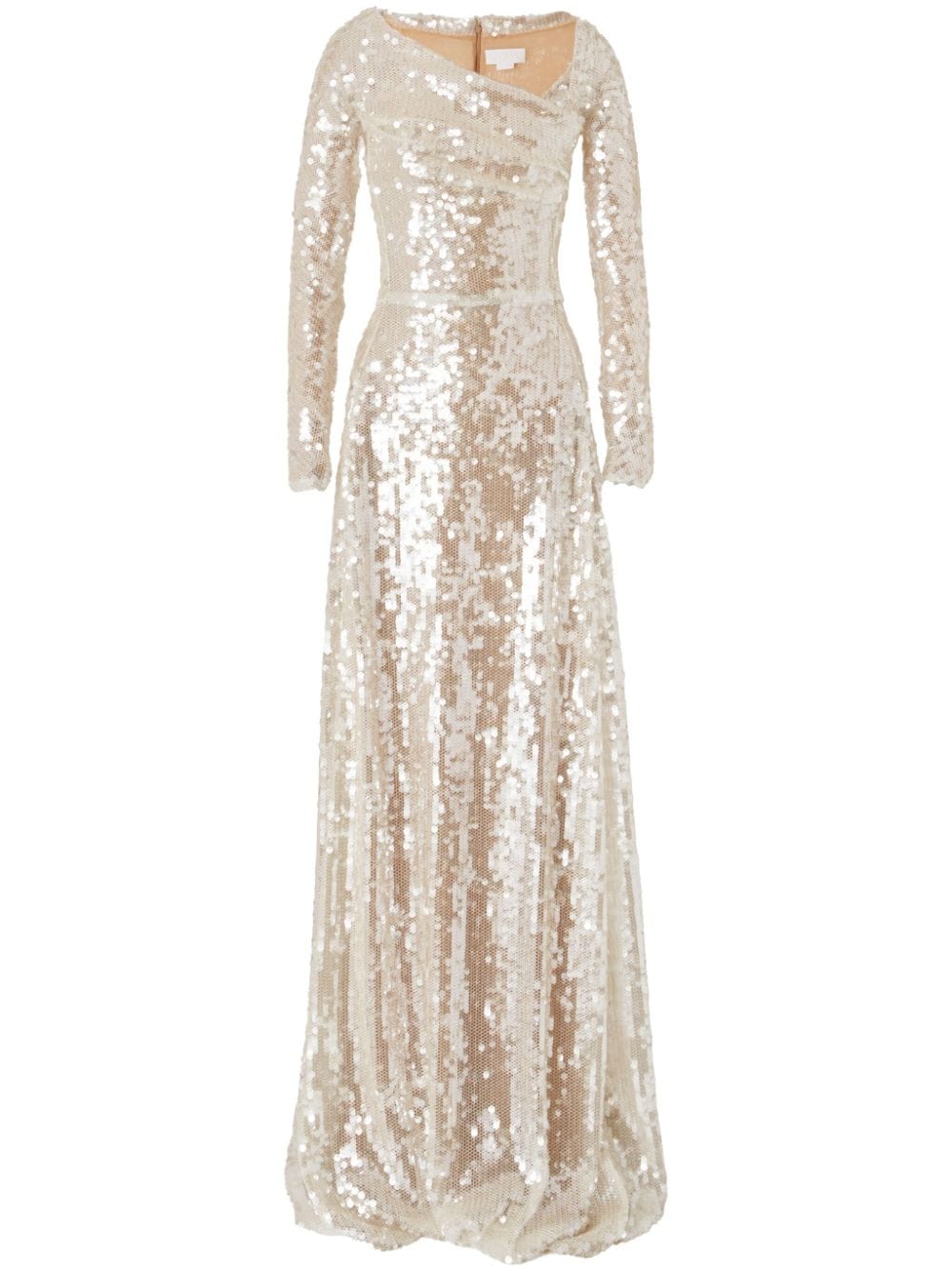 Genny sequin-embellished maxi dress - Neutrals von Genny