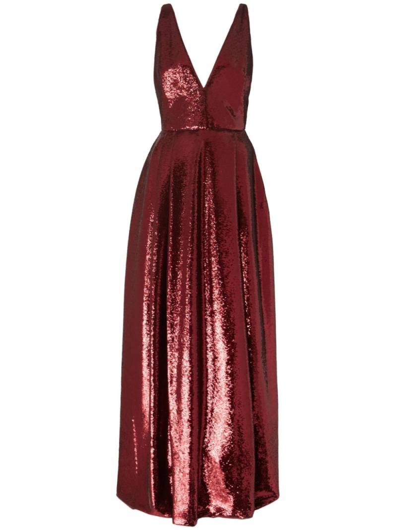 Genny sequin-embellished maxi dress - Red von Genny