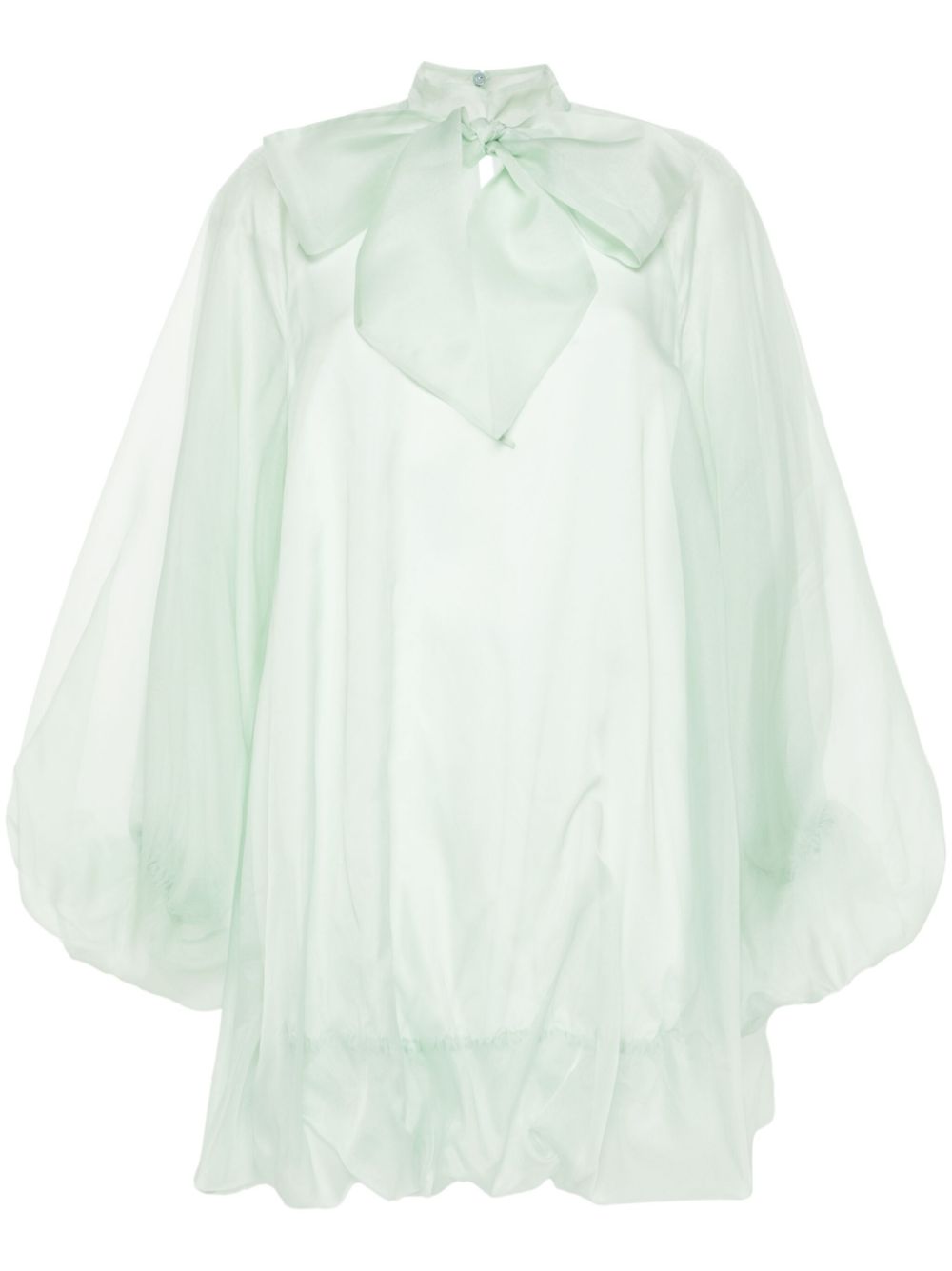 Genny silk mini dress - Green von Genny