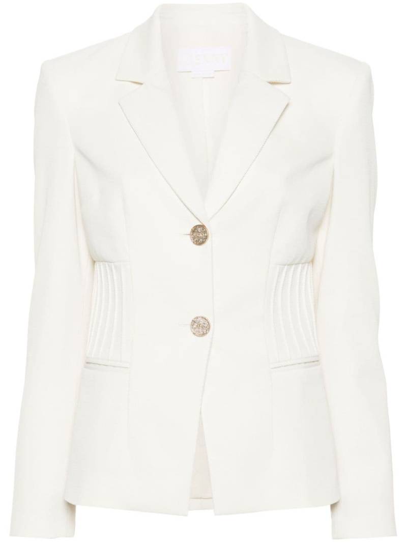 Genny single-breasted blazer - White von Genny