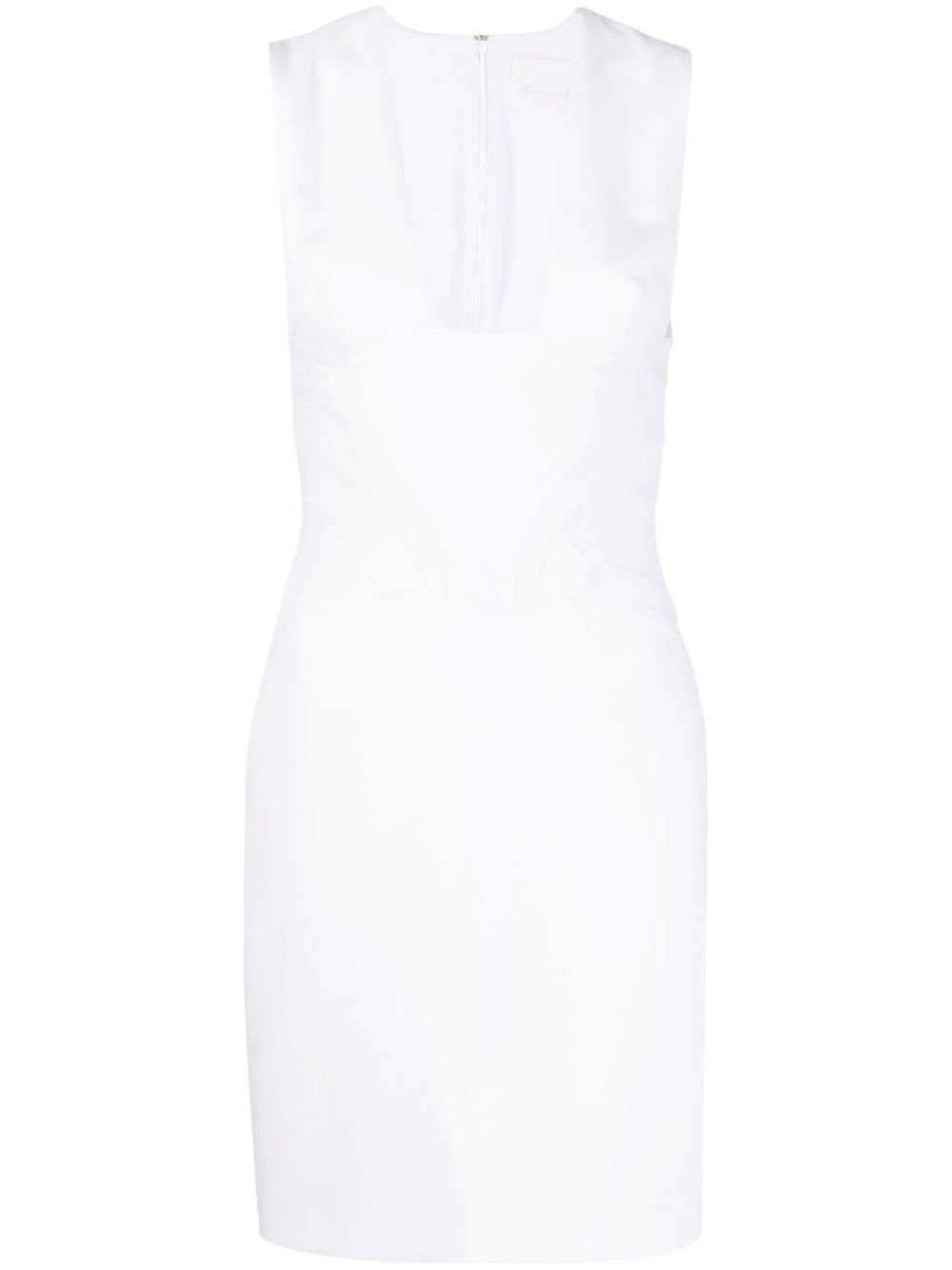 Genny sleeveless tailored dress - White von Genny