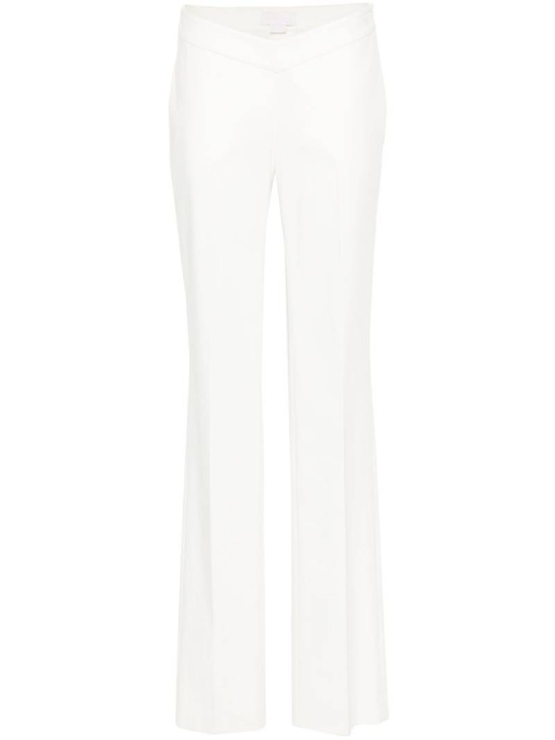 Genny straight cotton-blend trousers - White von Genny