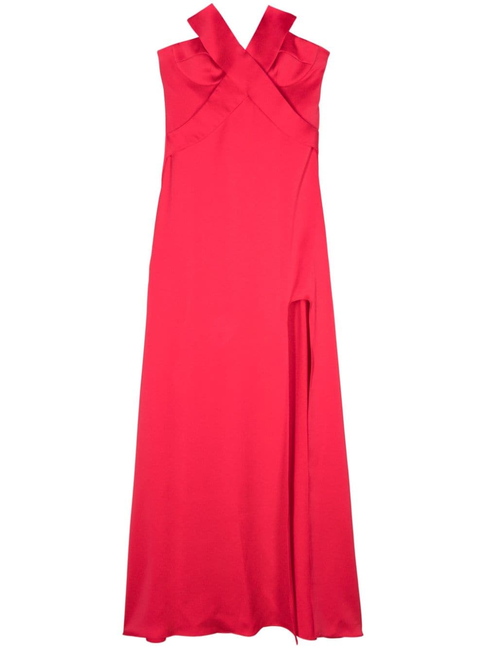 Genny strapless satin gown - Red von Genny