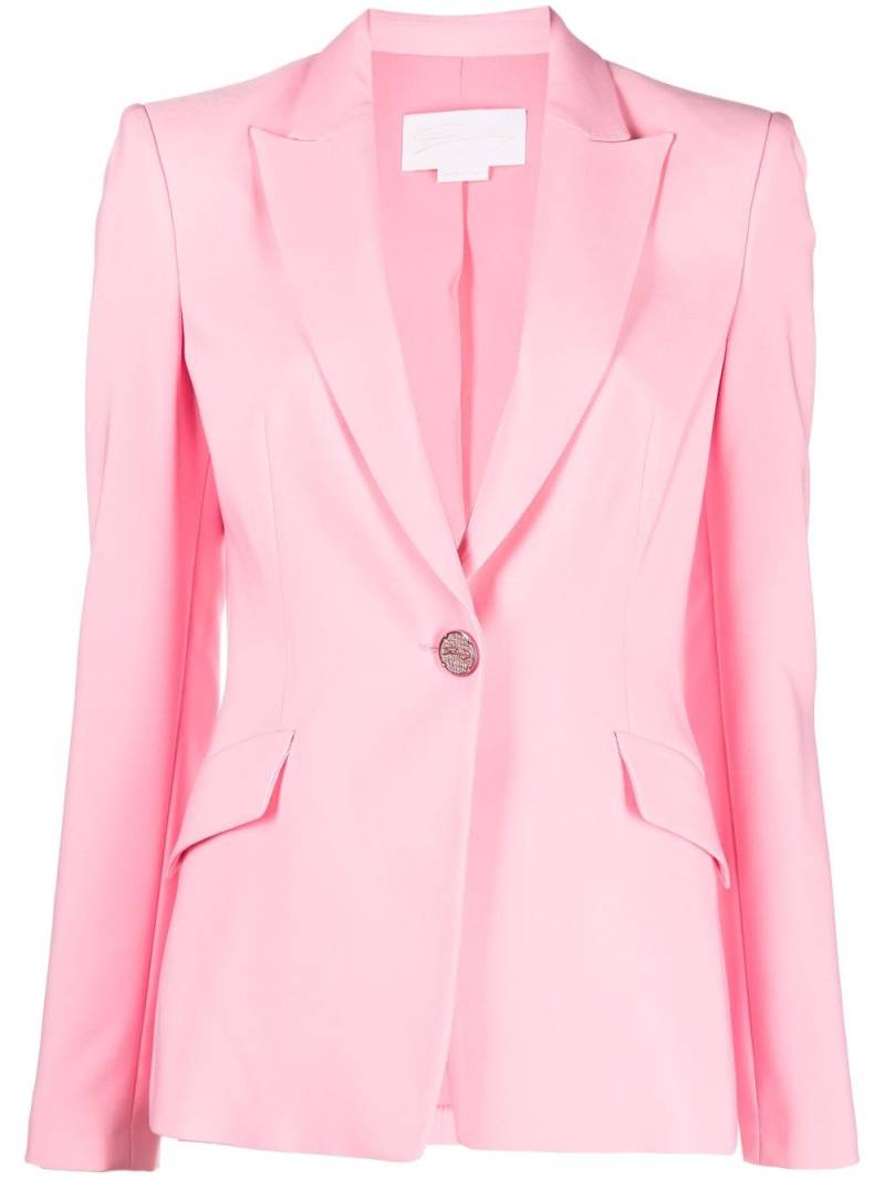 Genny tailored single-breasted blazer - Pink von Genny