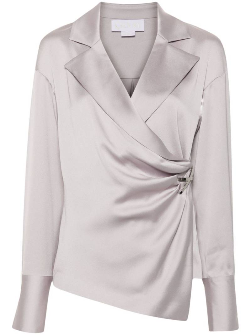 Genny wrap blouse - Grey von Genny