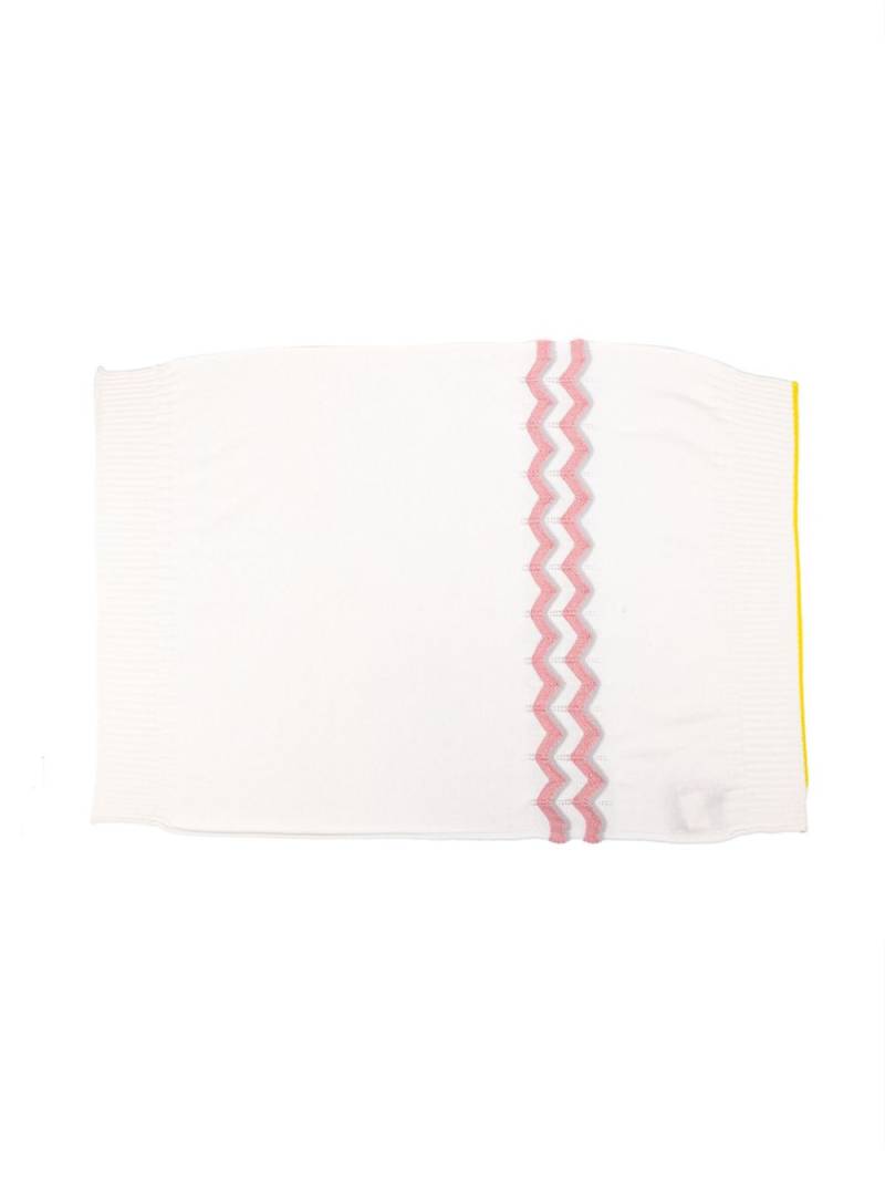 Gensami kids 3D-knit-detailing blanket - White von Gensami kids