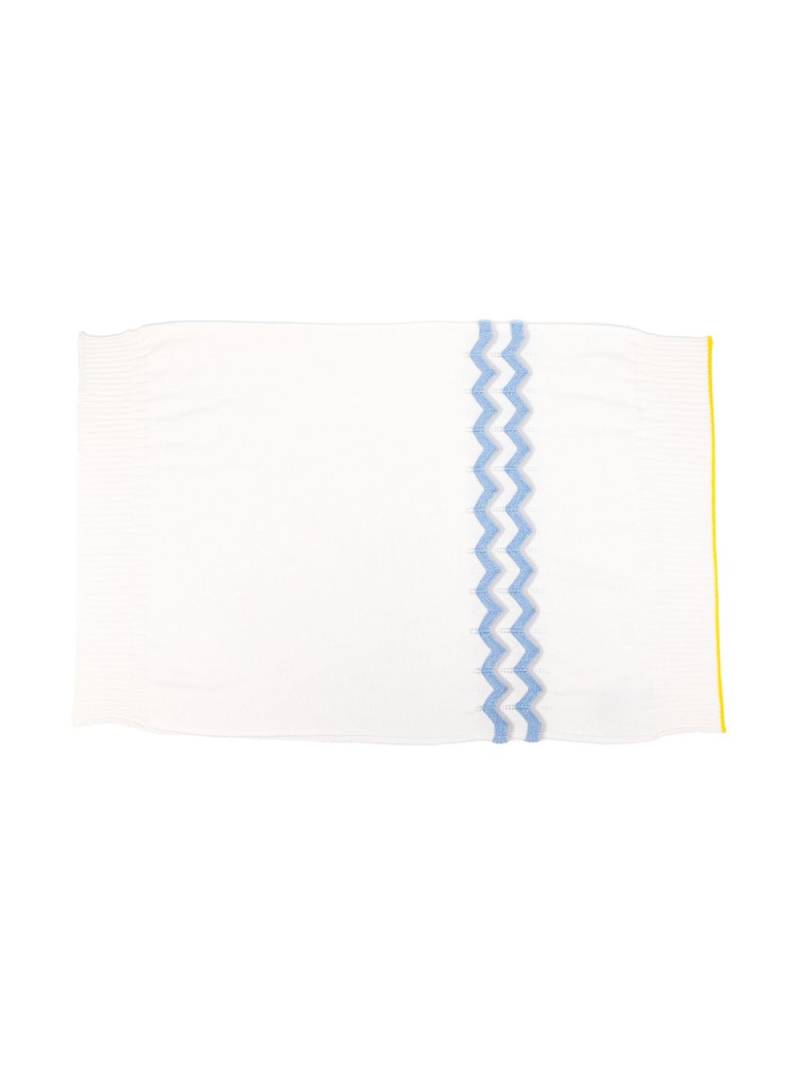 Gensami kids 3D-knit-detailing blanket - White von Gensami kids