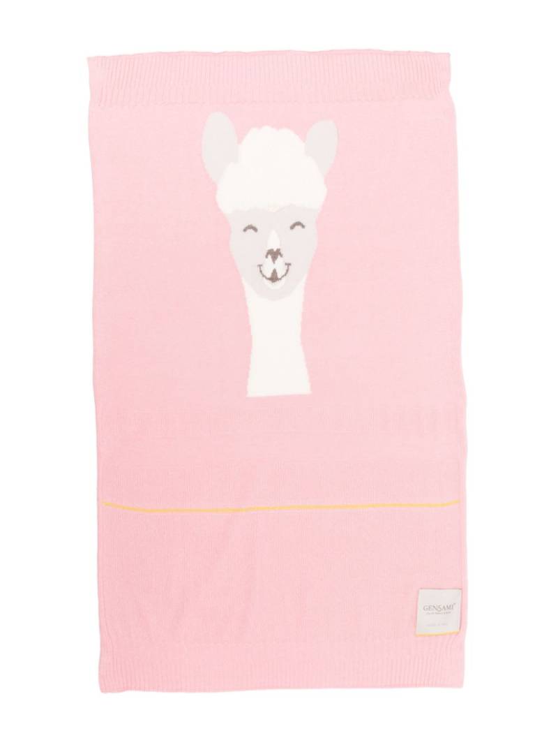 Gensami kids Alpachino knitted blanket - Pink von Gensami kids