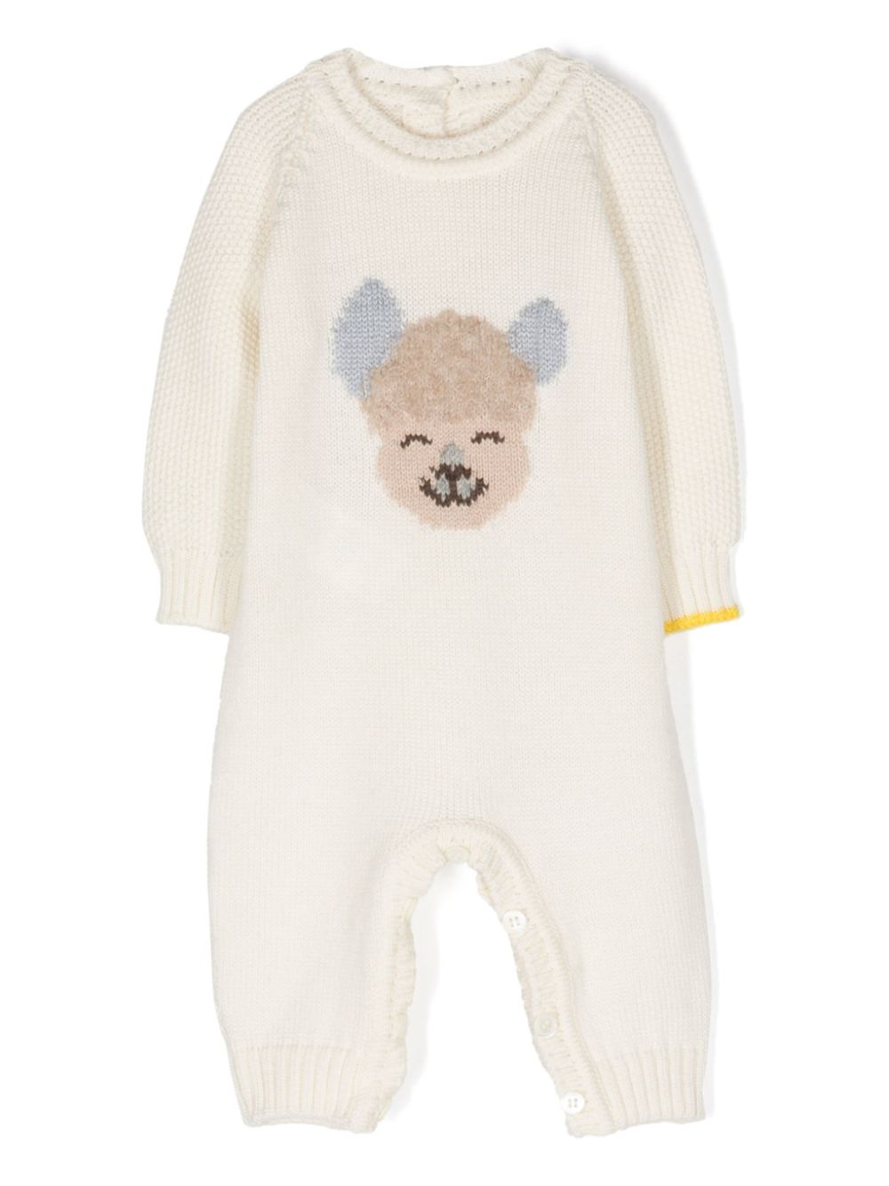 Gensami kids Alpachino knitted onesie - White von Gensami kids