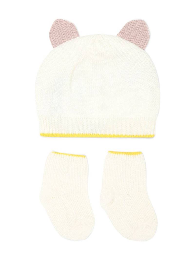 Gensami kids animal-ears hat set - White von Gensami kids