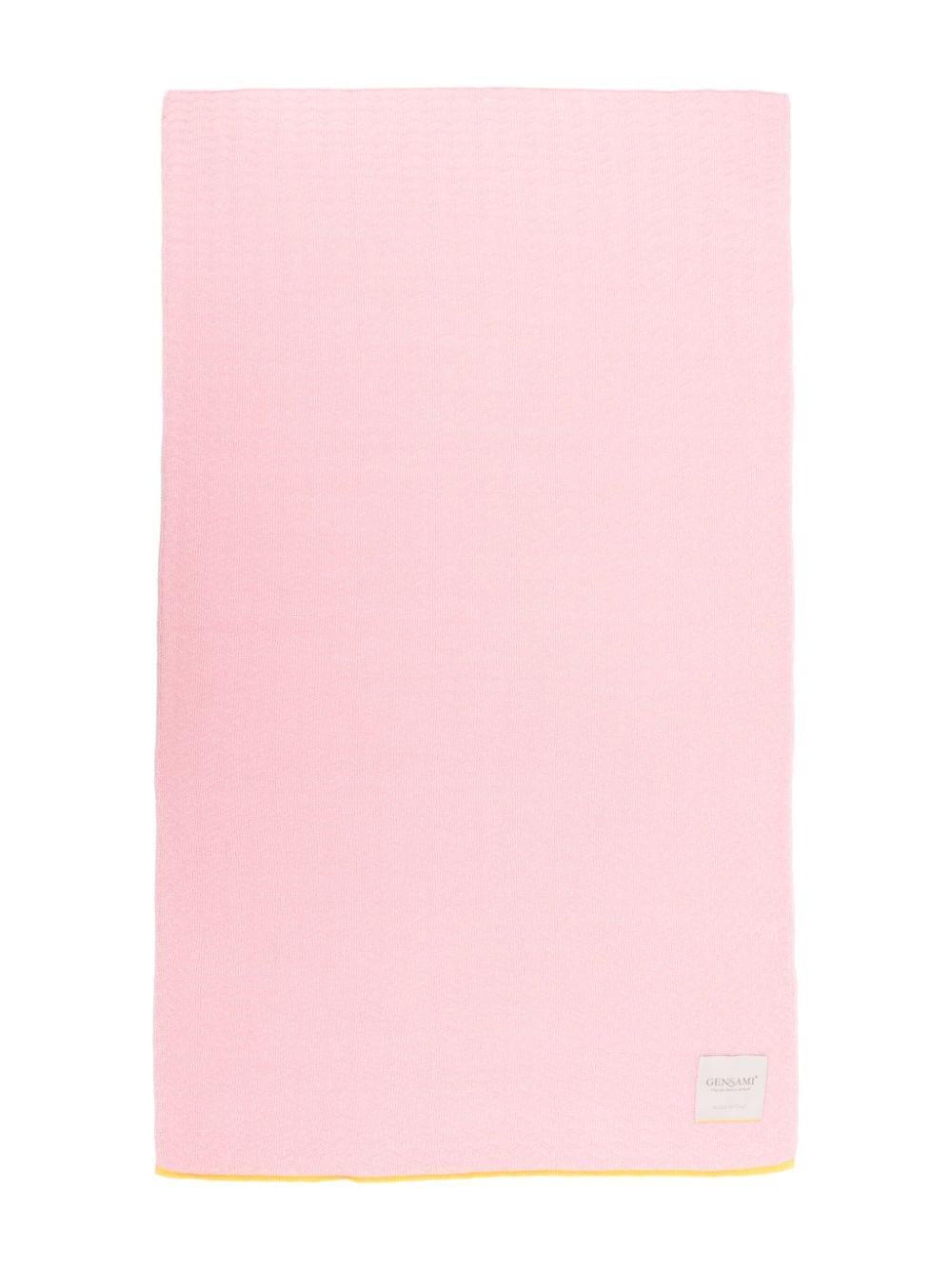 Gensami kids contrasting-border baby blanket - Pink von Gensami kids