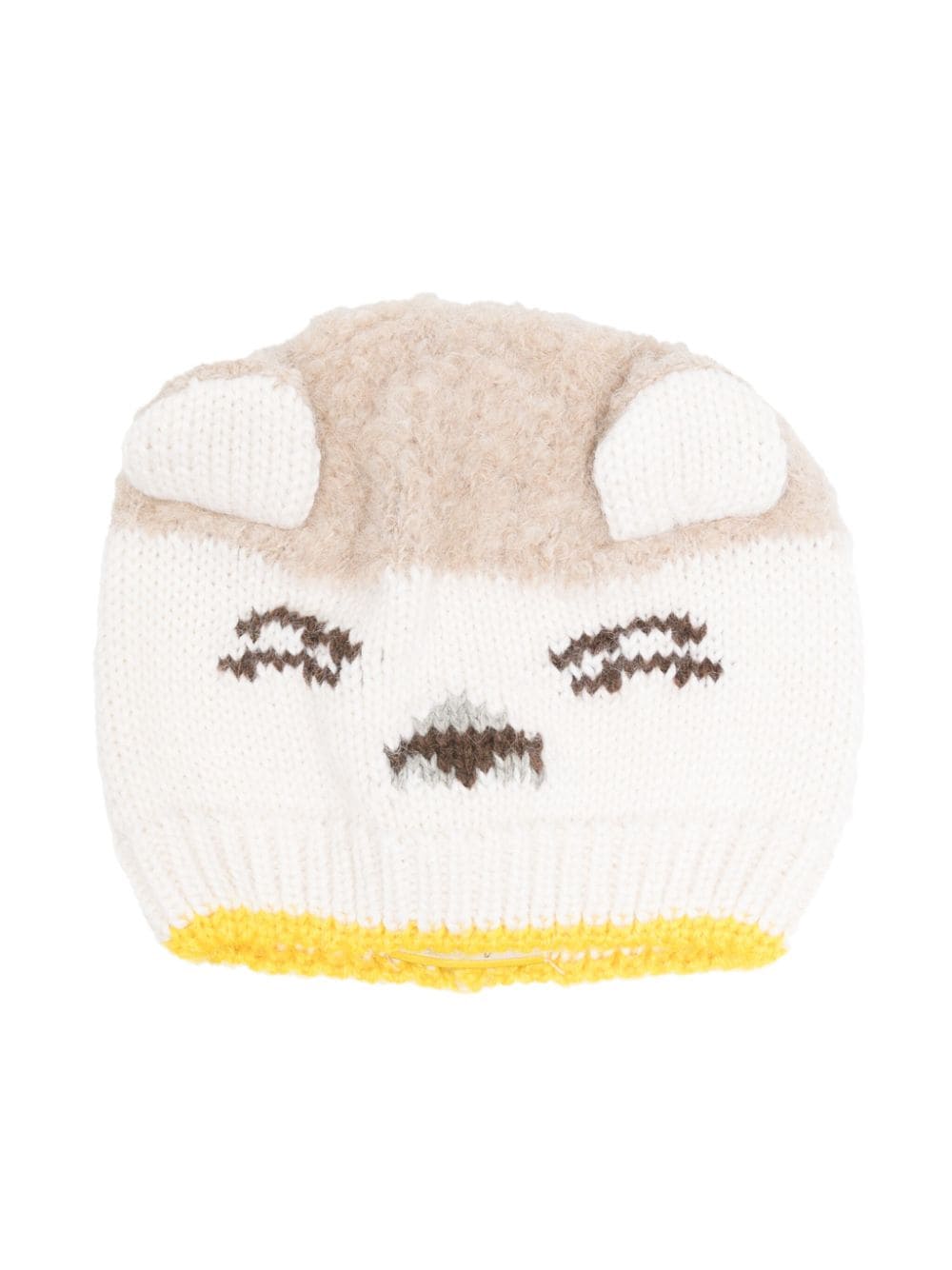 Gensami kids graphic-print knitted beanie - Neutrals von Gensami kids