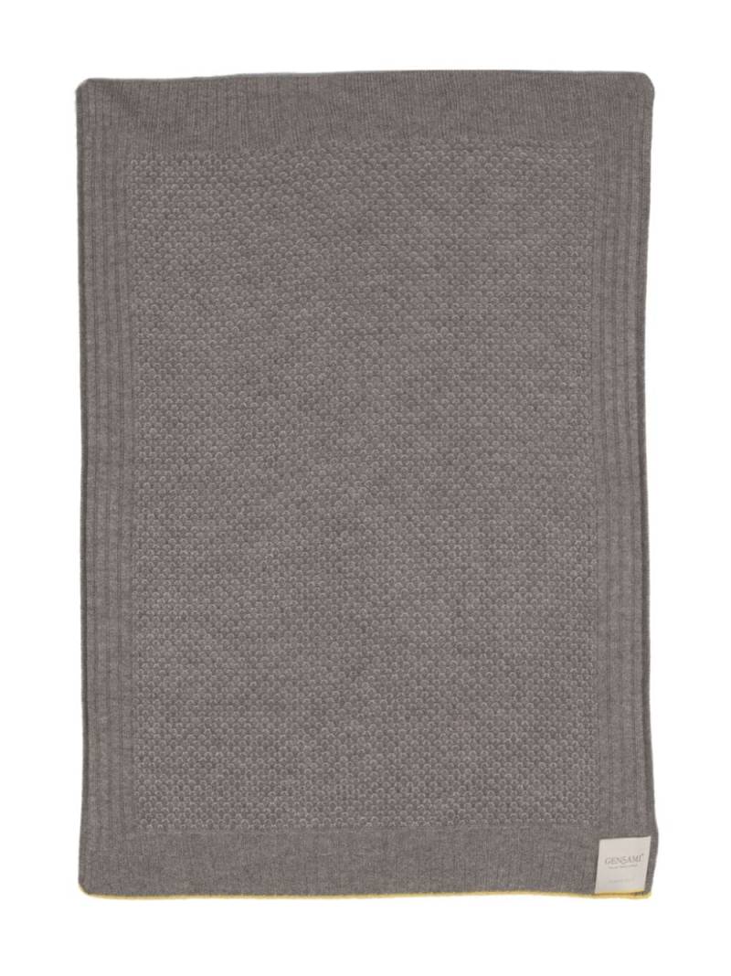 Gensami kids knitted alpaca-blend blanket - Grey von Gensami kids