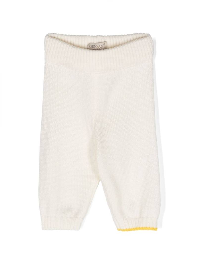 Gensami kids knitted elastic-waist track pants - White von Gensami kids