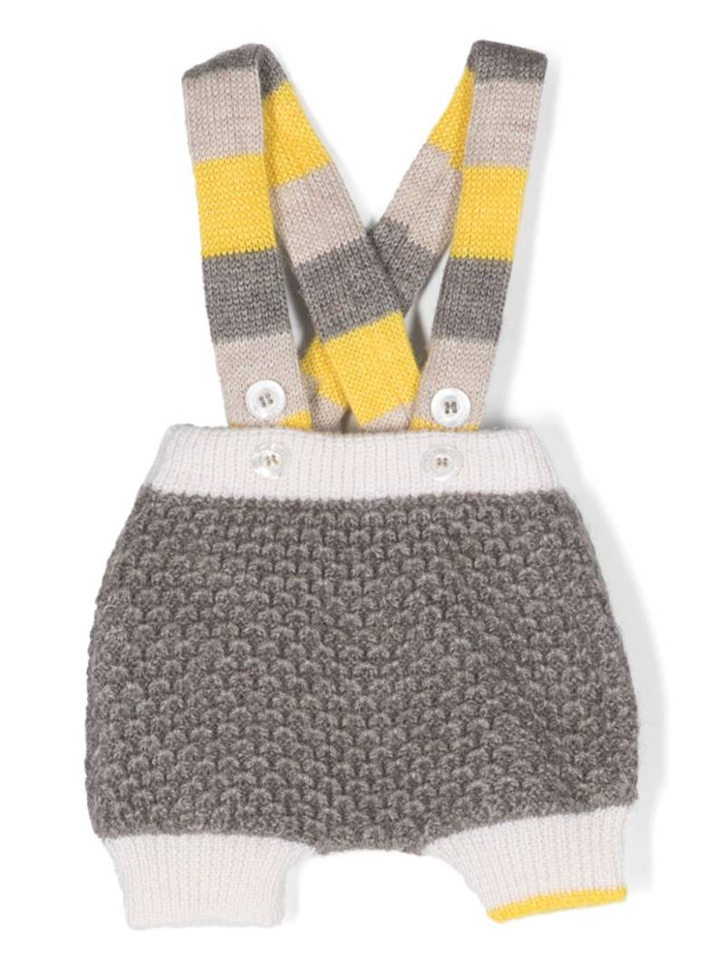 Gensami kids overall alpaca wool-blend shorts - Grey von Gensami kids