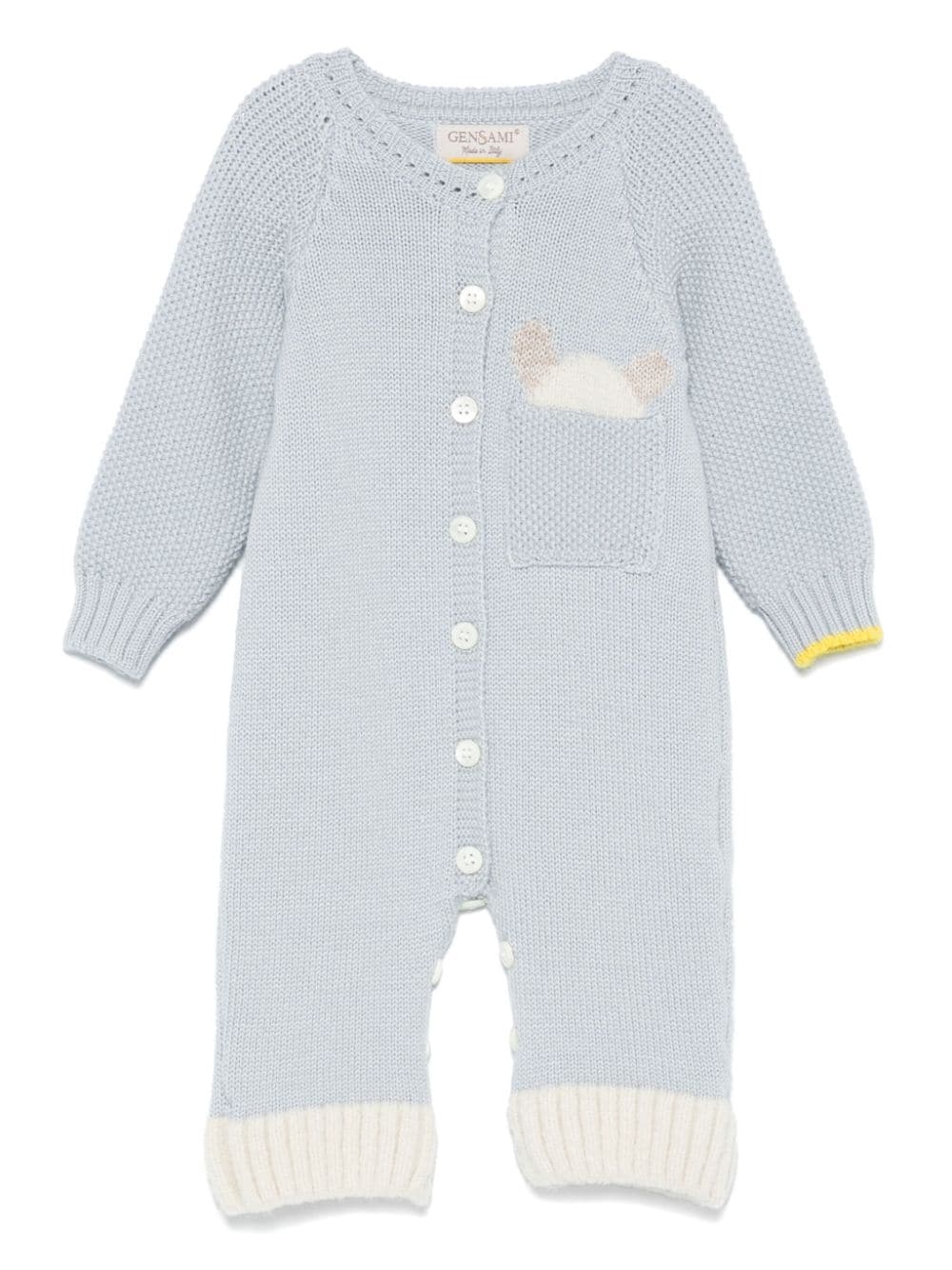 Gensami kids ribbed-knit romper - Blue von Gensami kids