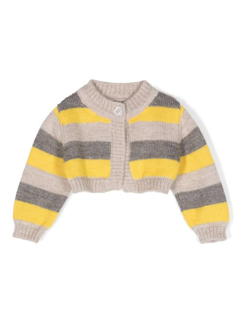 Gensami kids striped button-up cardigan - Grey von Gensami kids