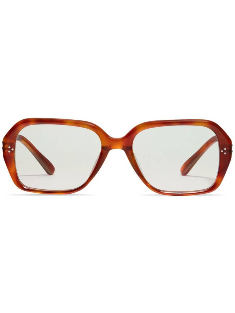 Gentle Monster Beca T4 square-frame glasses - Brown von Gentle Monster