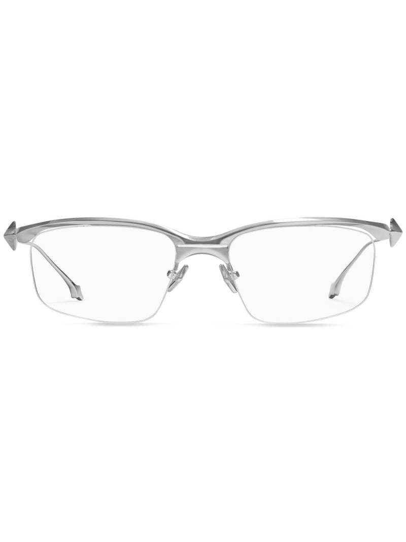 Gentle Monster Kro 02 square-frame glasses - Silver von Gentle Monster