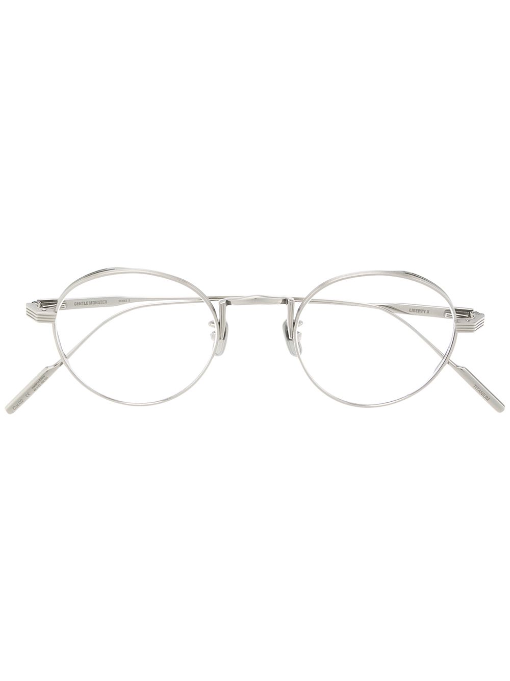 Gentle Monster Liberty X 02 round frame glasses - Silver von Gentle Monster