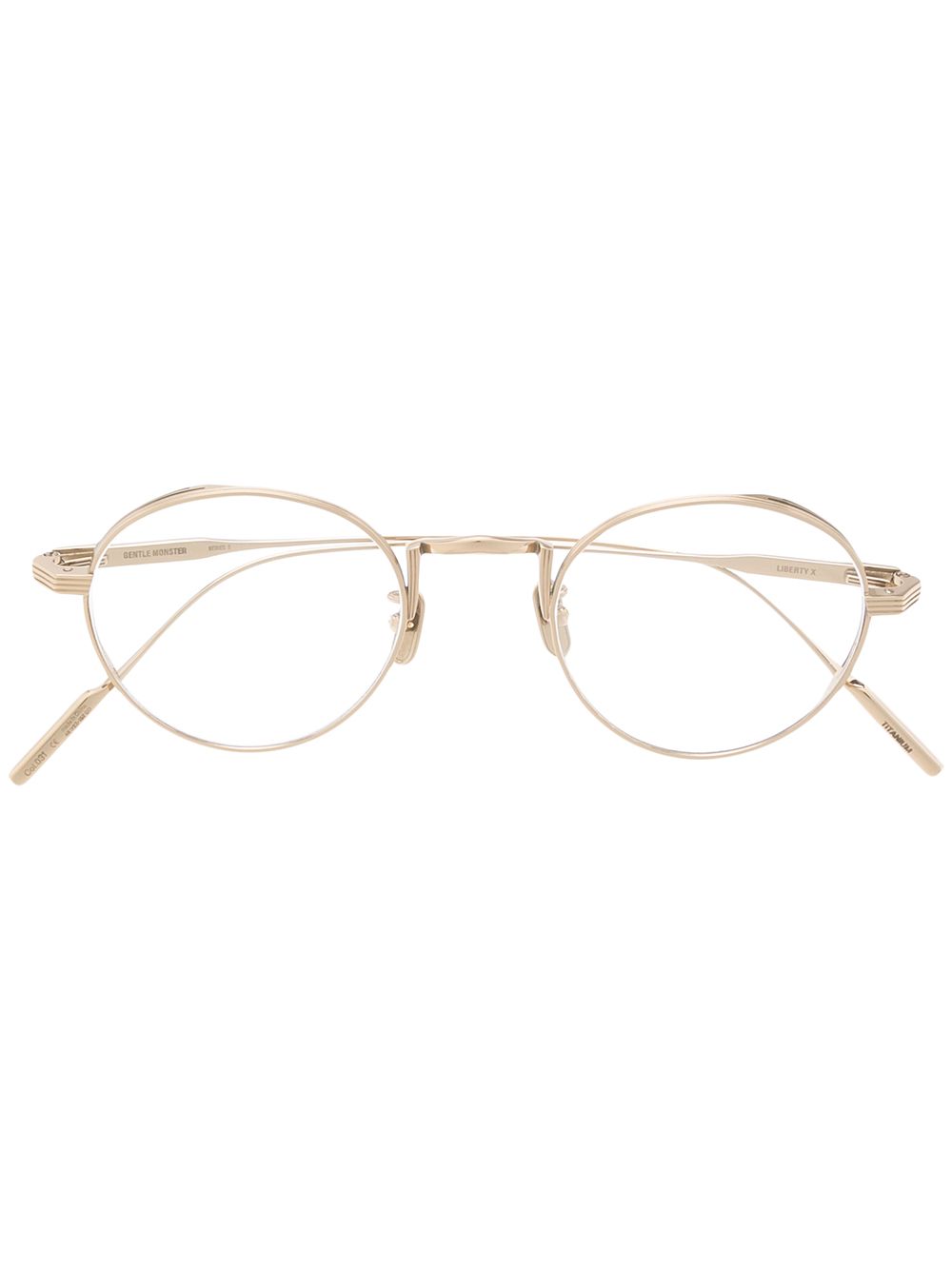 Gentle Monster Liberty X 031 round frame glasses - Gold von Gentle Monster