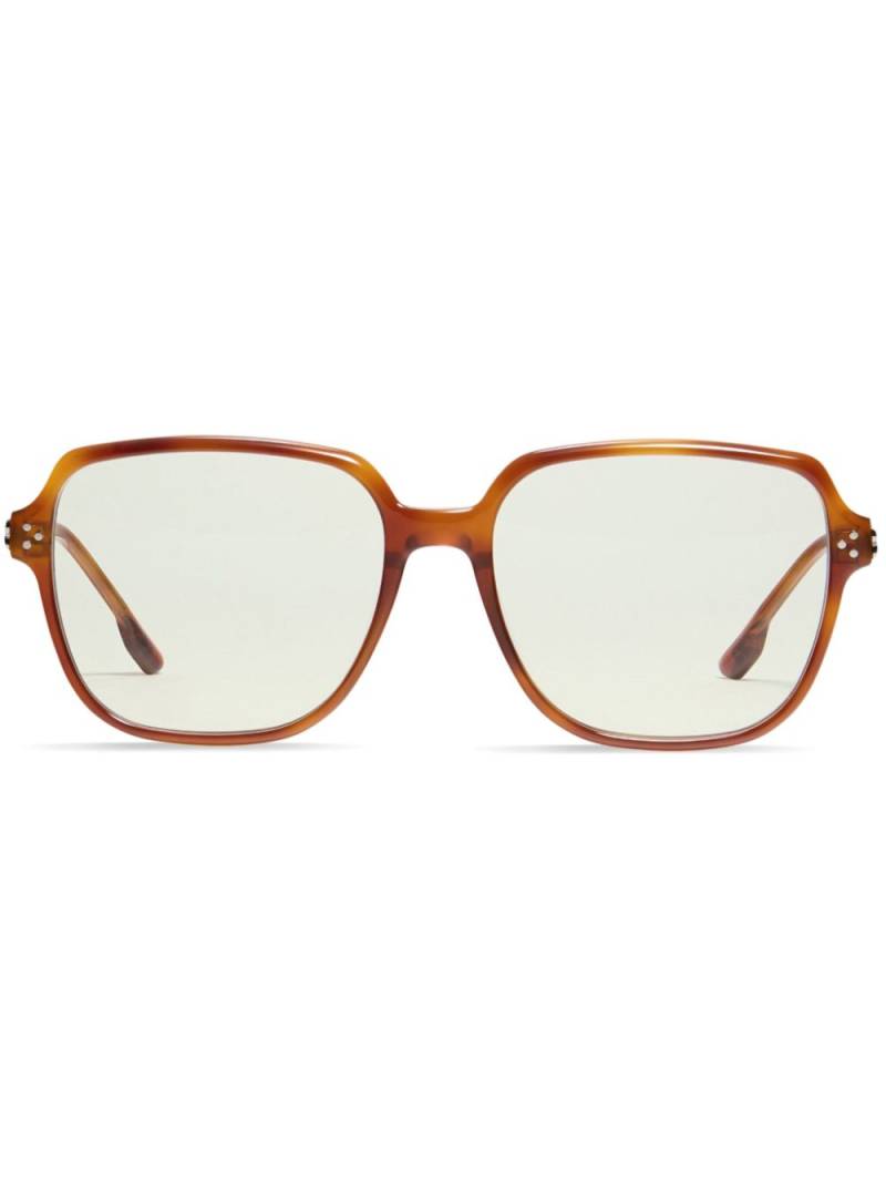 Gentle Monster Mua T4 square-frame glasses - Brown von Gentle Monster