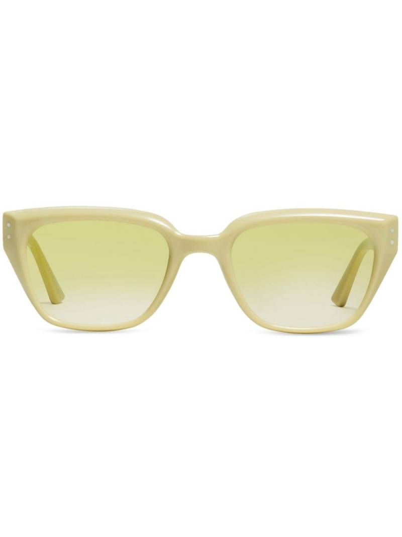 Gentle Monster Nada Y5 logo-plaque sunglasses - Yellow von Gentle Monster