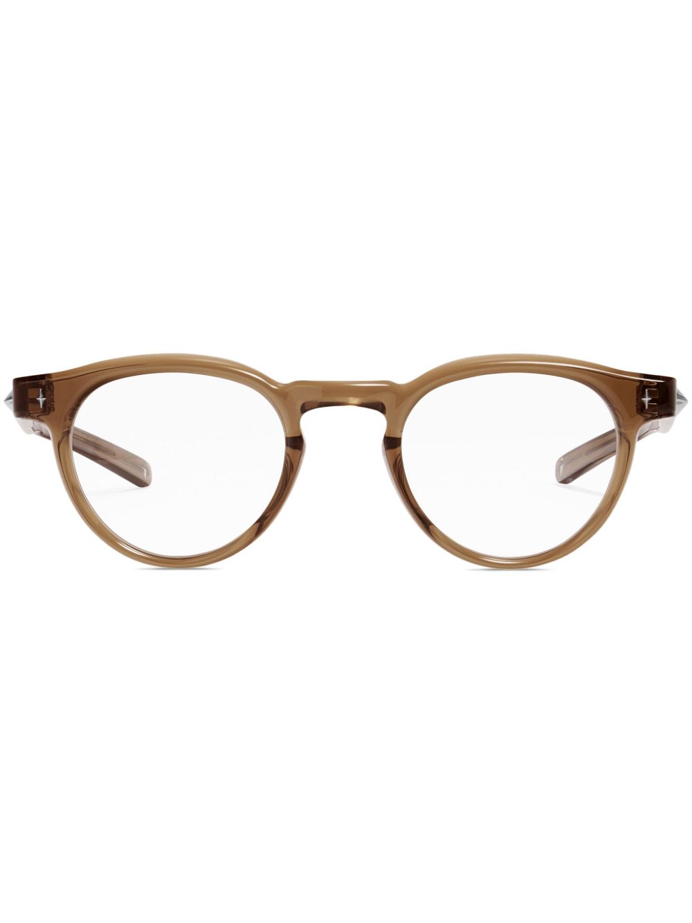 Gentle Monster Ron Brc15 round-frame glasses - Brown von Gentle Monster