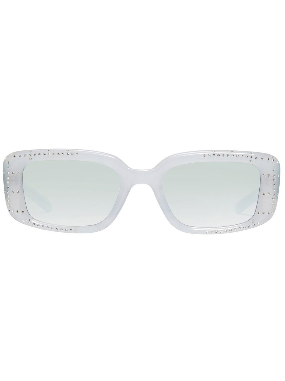 Gentle Monster gem-embellishment squared sunglasses - White von Gentle Monster