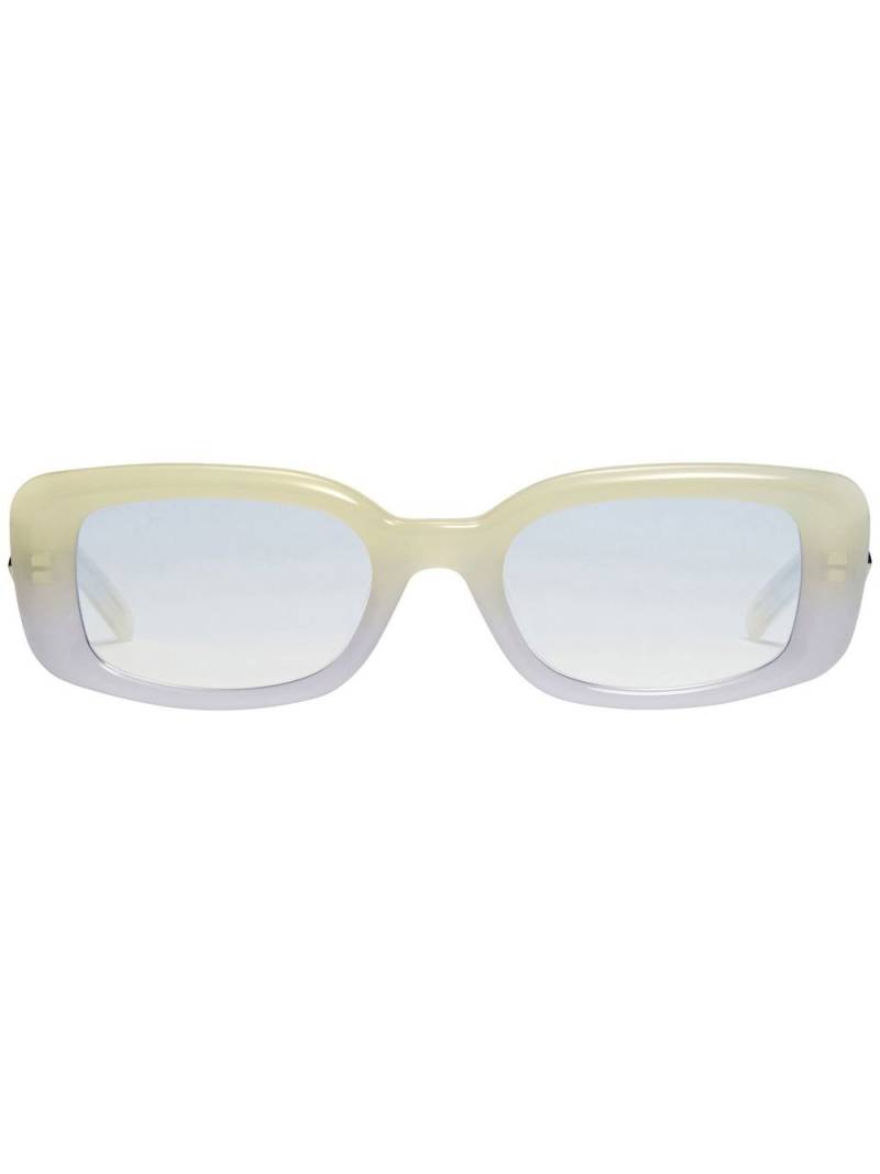 Gentle Monster gradient-effect rectangular frame sunglasses - Yellow von Gentle Monster