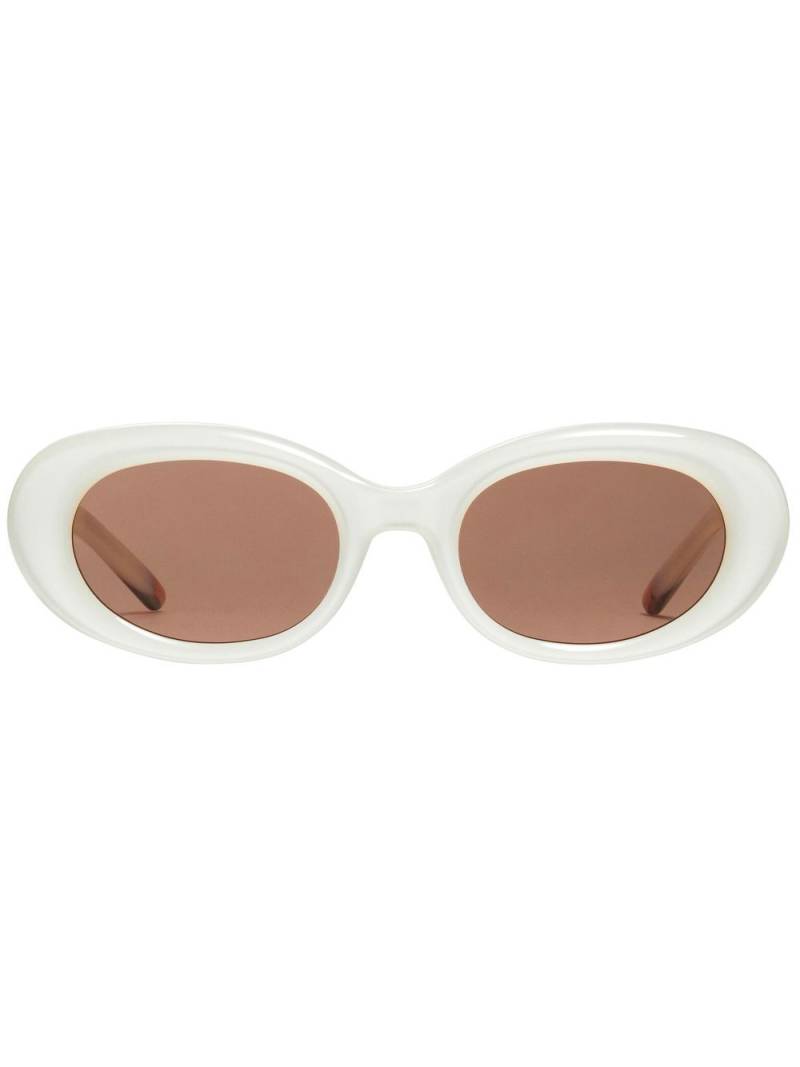 Gentle Monster oval-frame sunglasses - White von Gentle Monster