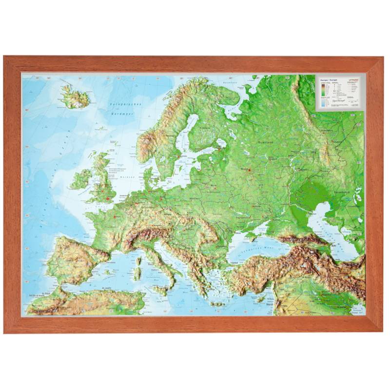 Georelief 3D Reliefkarte Europa Georelief 3D Reliefkarte Europa von Georelief
