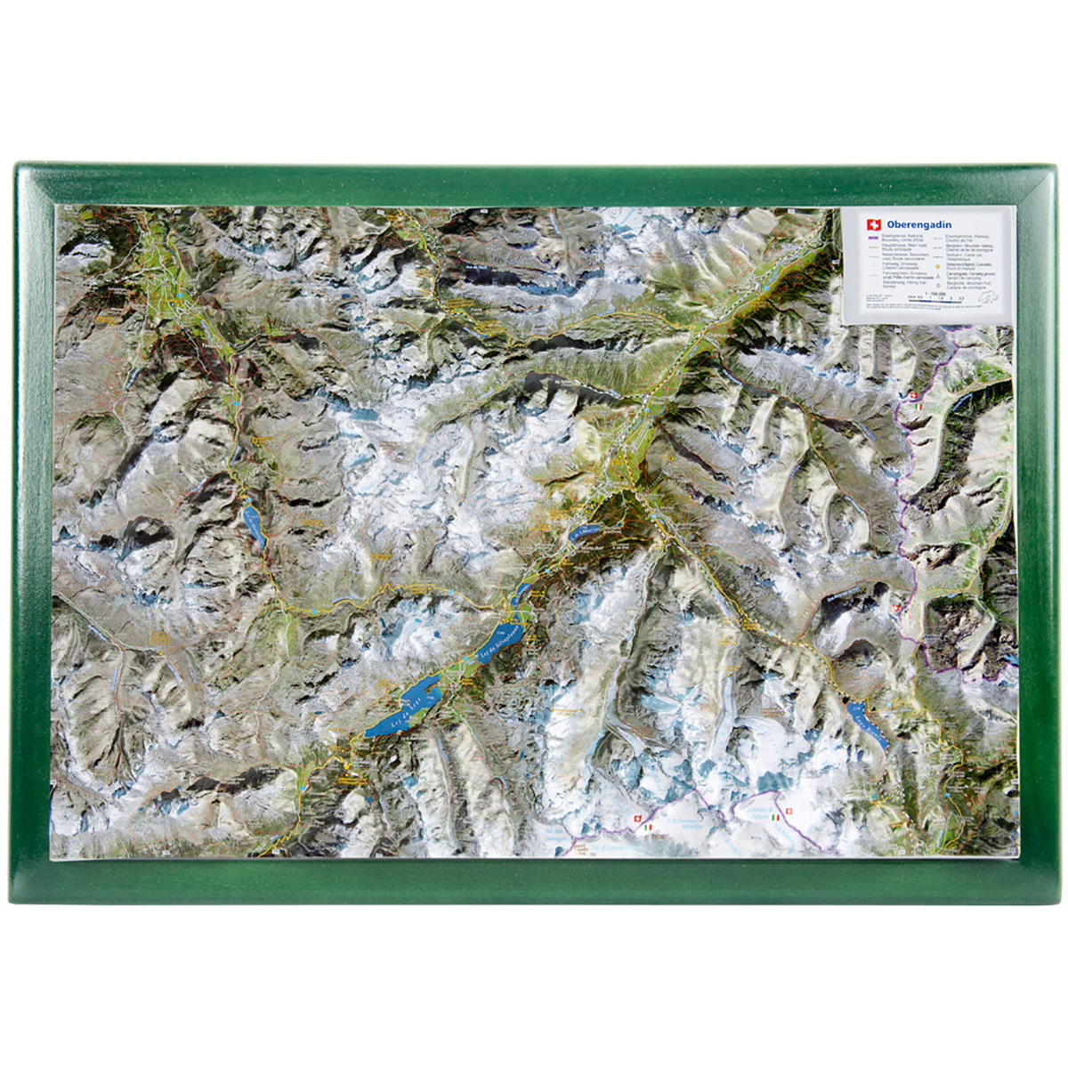 Georelief 3D Reliefkarte Oberengadin Georelief 3D Reliefkarte Oberengadin von Georelief
