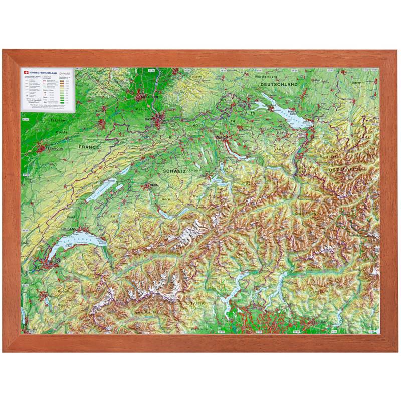 Georelief 3D Reliefkarte Schweiz Georelief 3D Reliefkarte Schweiz von Georelief
