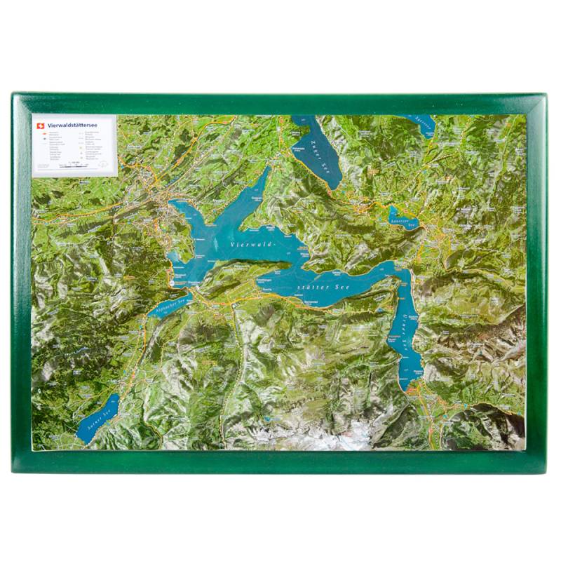 Georelief 3D Reliefkarte Vierwaldstättersee von Georelief