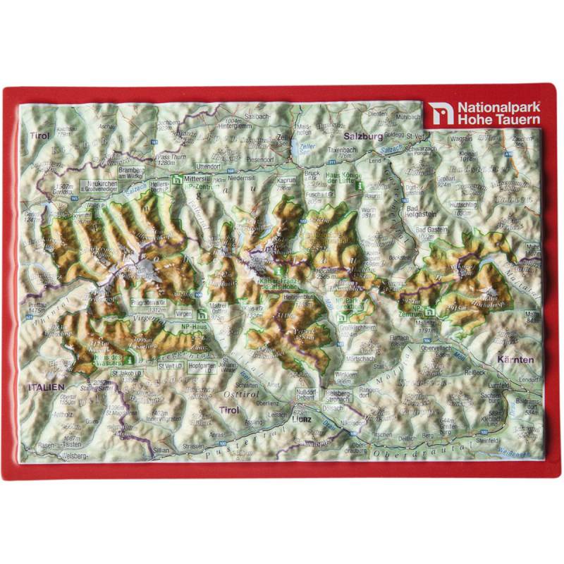 Georelief 3D Reliefpostkarte Hohe Tauern von Georelief