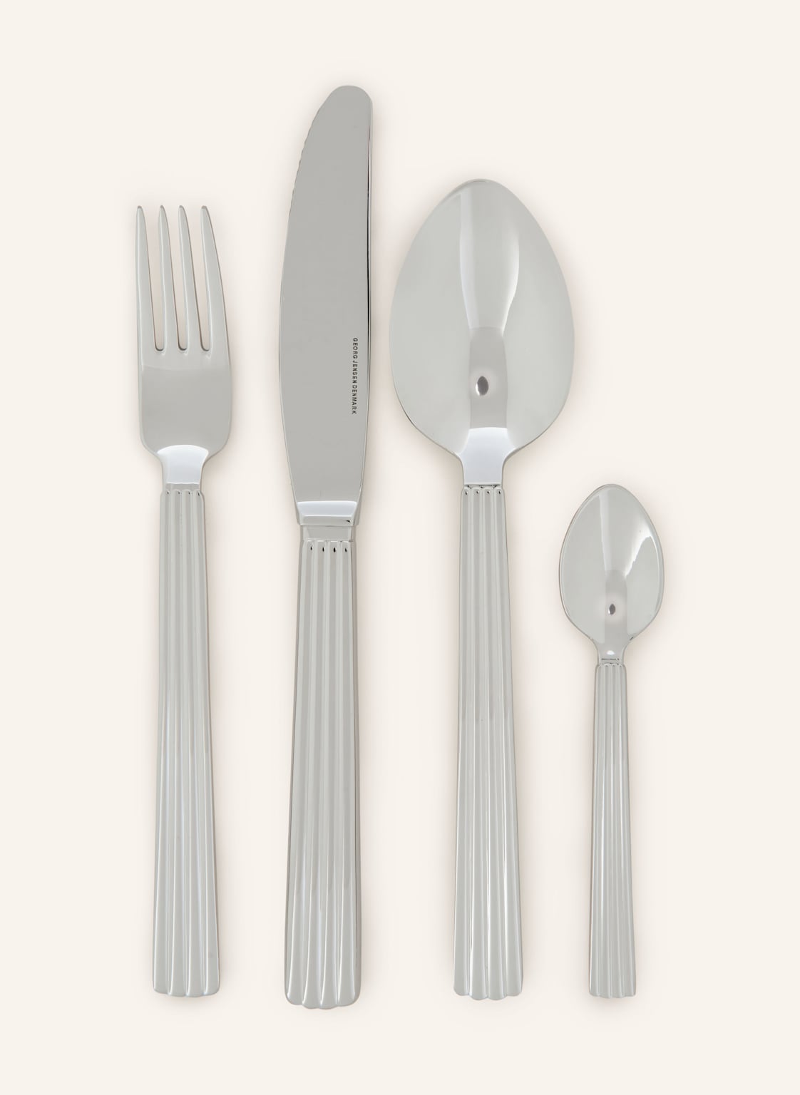 Georg Jensen 16-Tlg. Besteck-Set Bernadotte silber von Georg Jensen